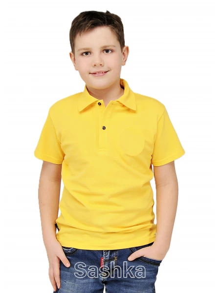 Футболка-поло для хлопчика жовта